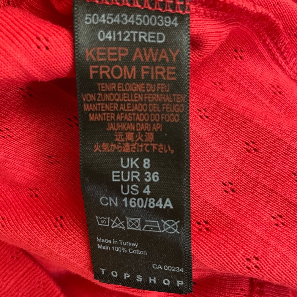 NWOT Topshop Banff Logo Waffle Tee - Picture 14 of 16
